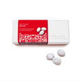 Load image into Gallery viewer, A white rectangular box of André's Confiserie Suisse Milk Chocolate Almonds with a bold red label, shown on a clean white background with three chocolate almonds placed in front.
