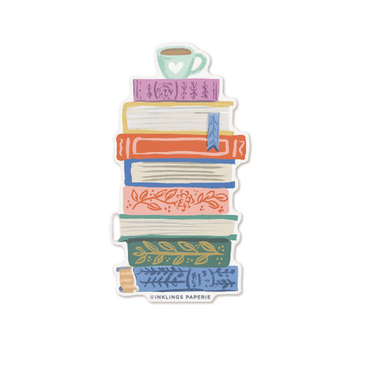 Book Stack Sticker