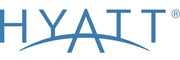 The blue and white Hyatt logo with a registered trademark symbol on a plain white background.